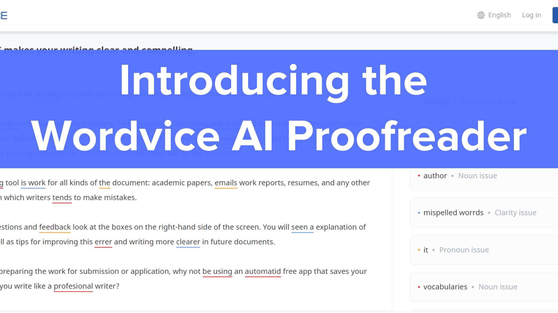 Introducing The Wordvice AI Proofreader Wordvice